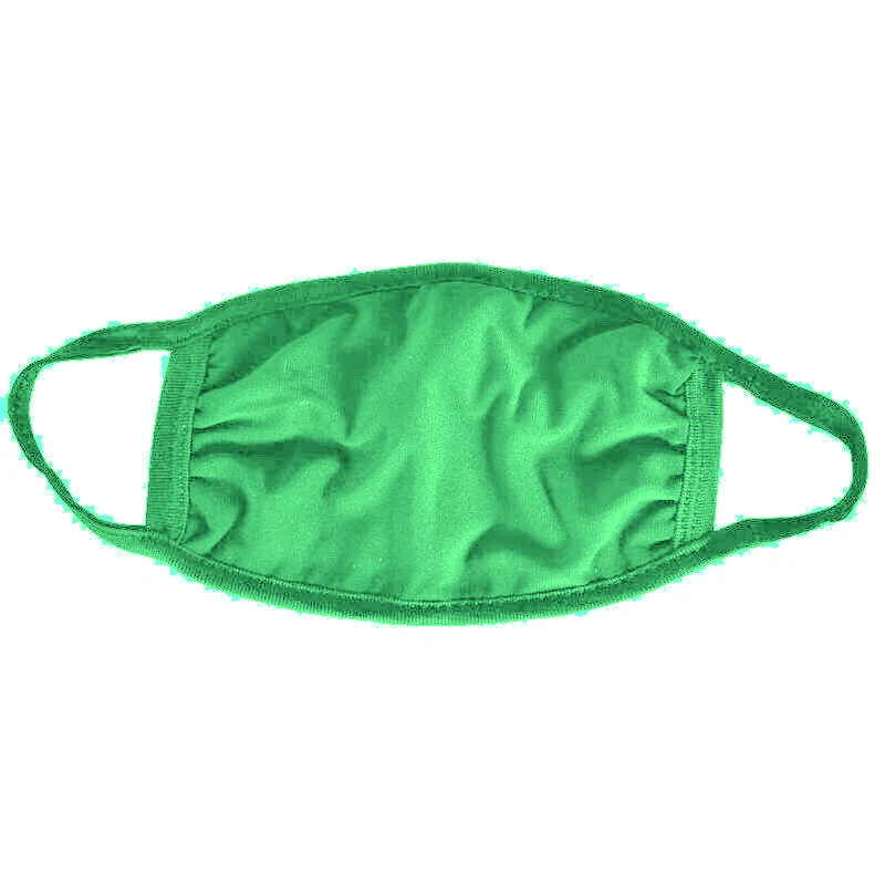 Light Green Cotton Face Mask 1