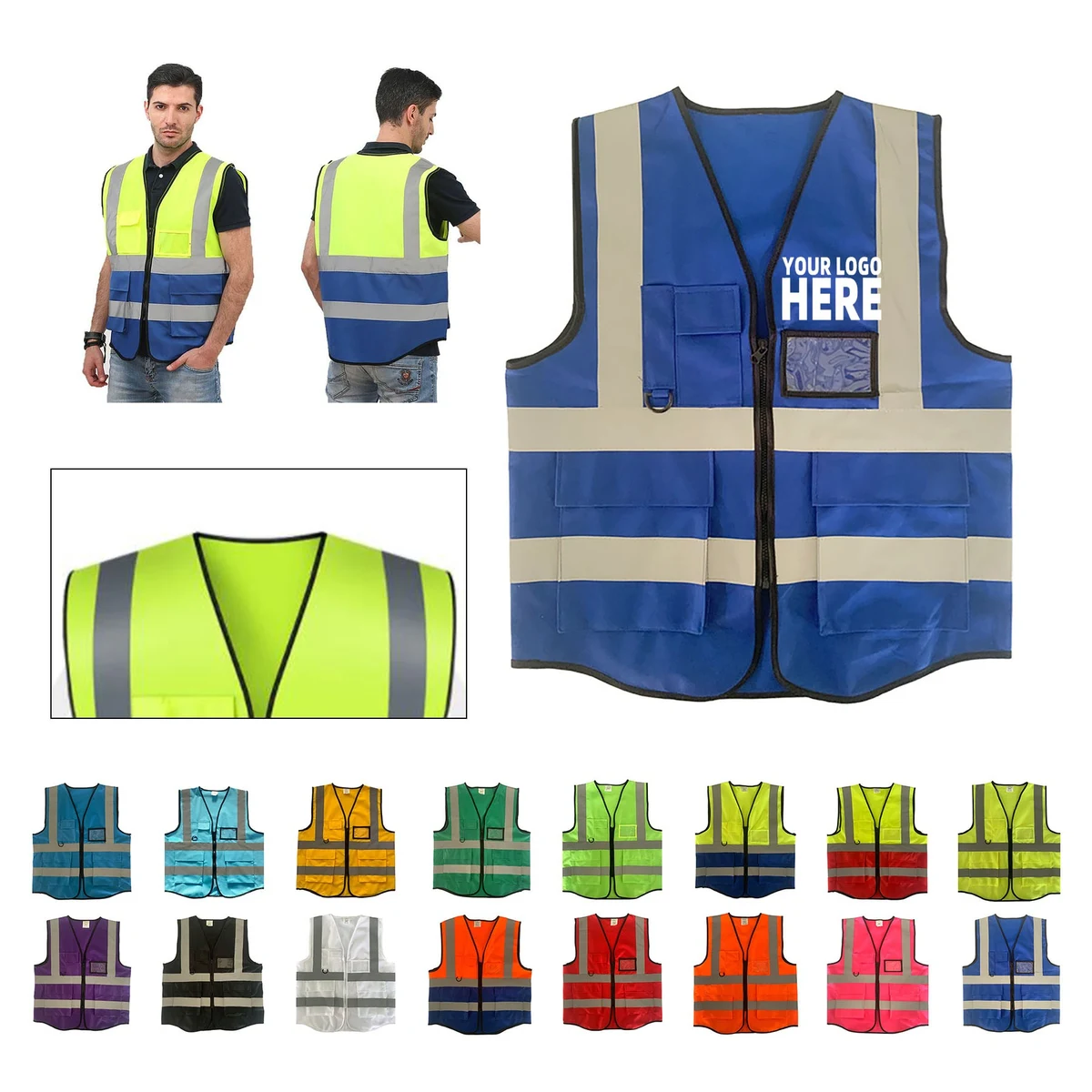 Reflective Warning Work Vest 1