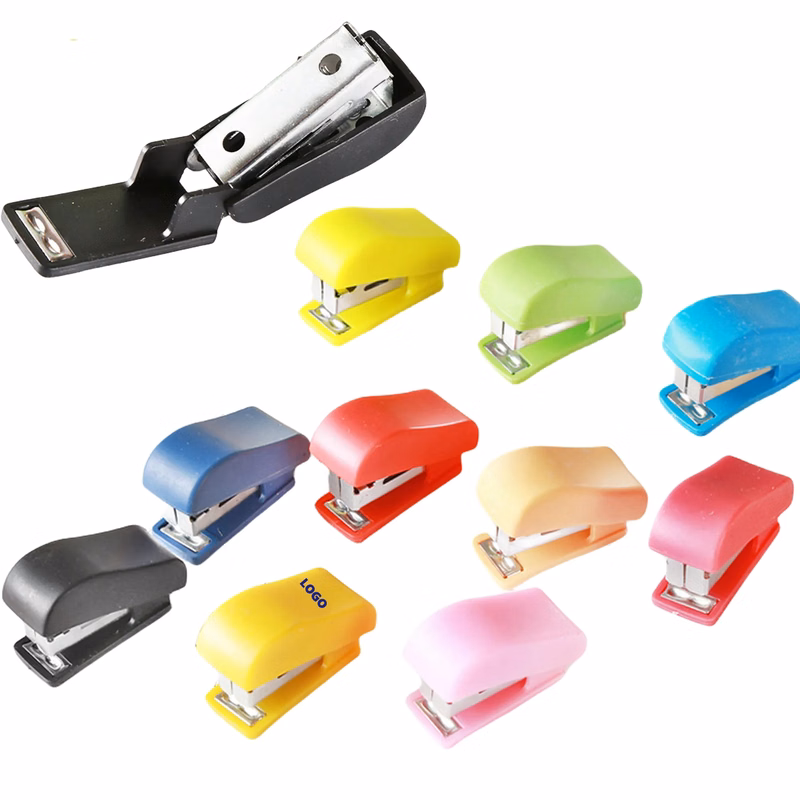 MOQ 50PCS Bright Color Pocket Stapler Mini Desktop
