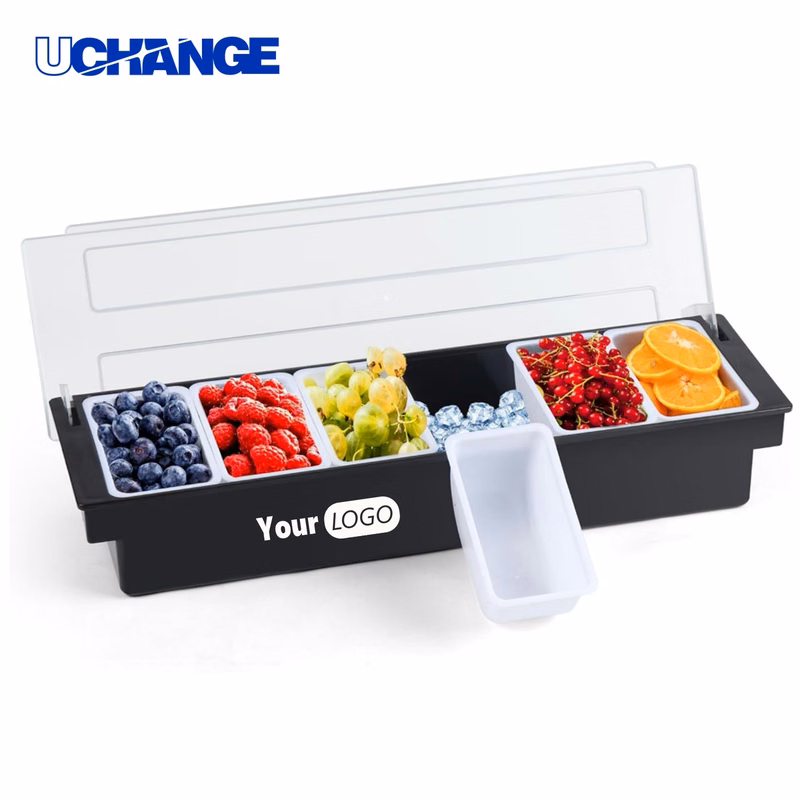 Six Compartment Bar Food Dispenser