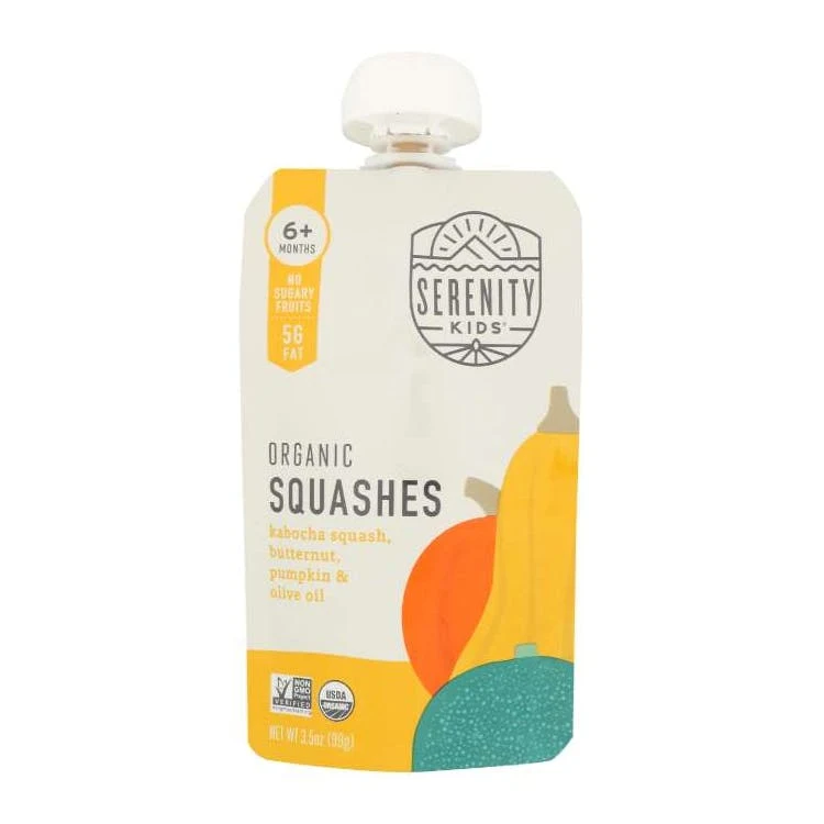 Serenity Kids Organic Baby Food 6pk - Squashes 1