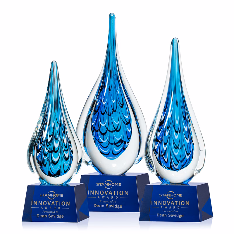 Worchester Award on Robson Base - Blue