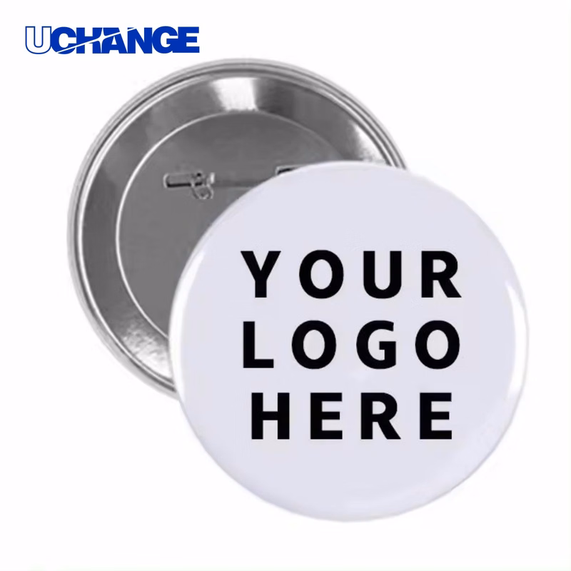 Tinplate Round Button Badge with Safety Pin