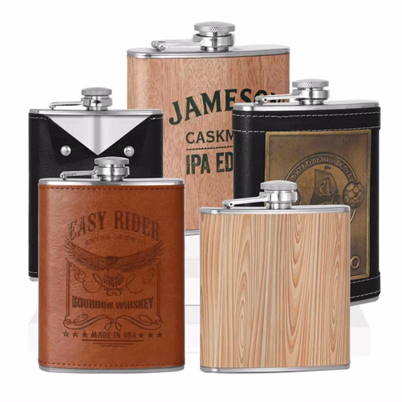 Leather Stainless Steel Wine Pot