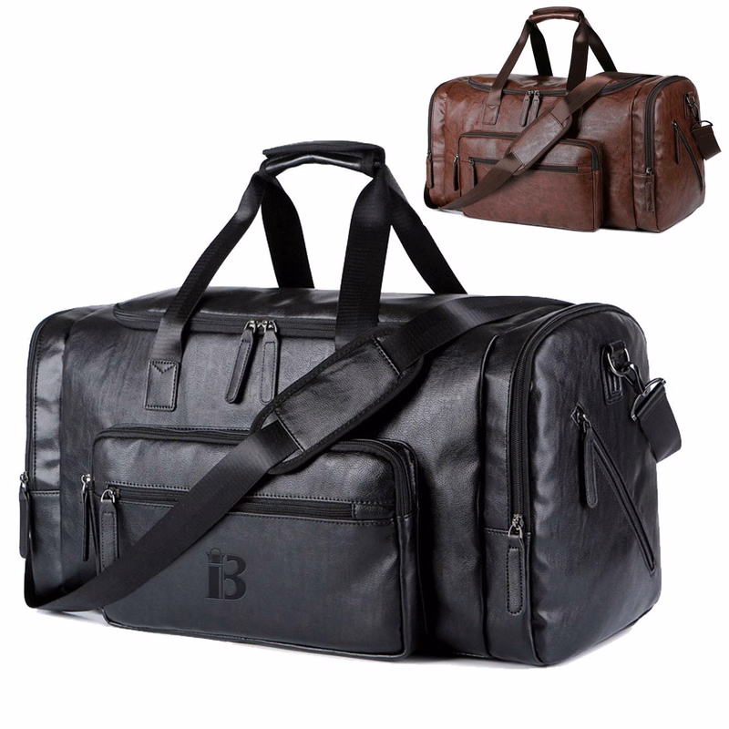 PU Leather Travel Duffel Bag