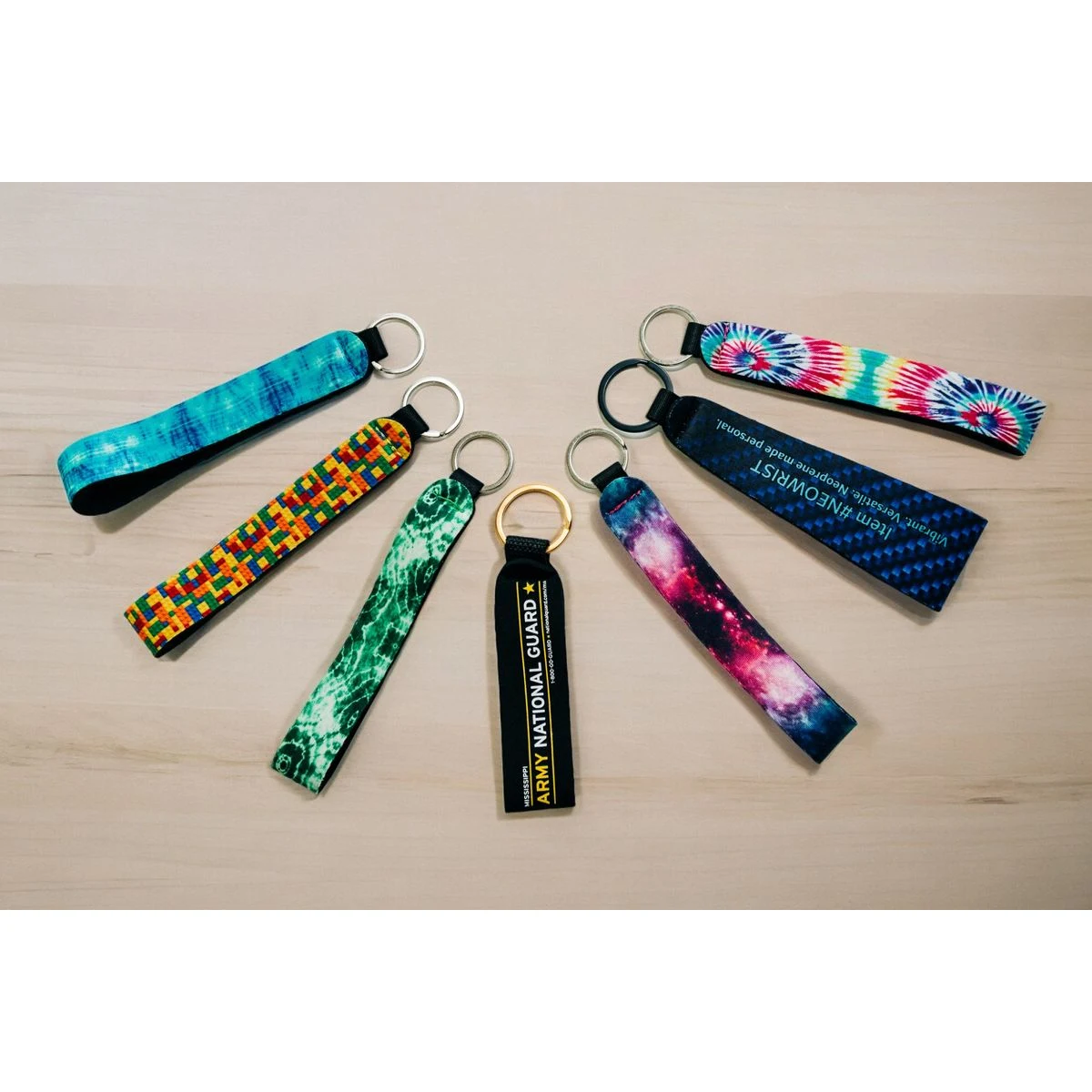 NeoWrist Neoprene Wristband Keyring 1