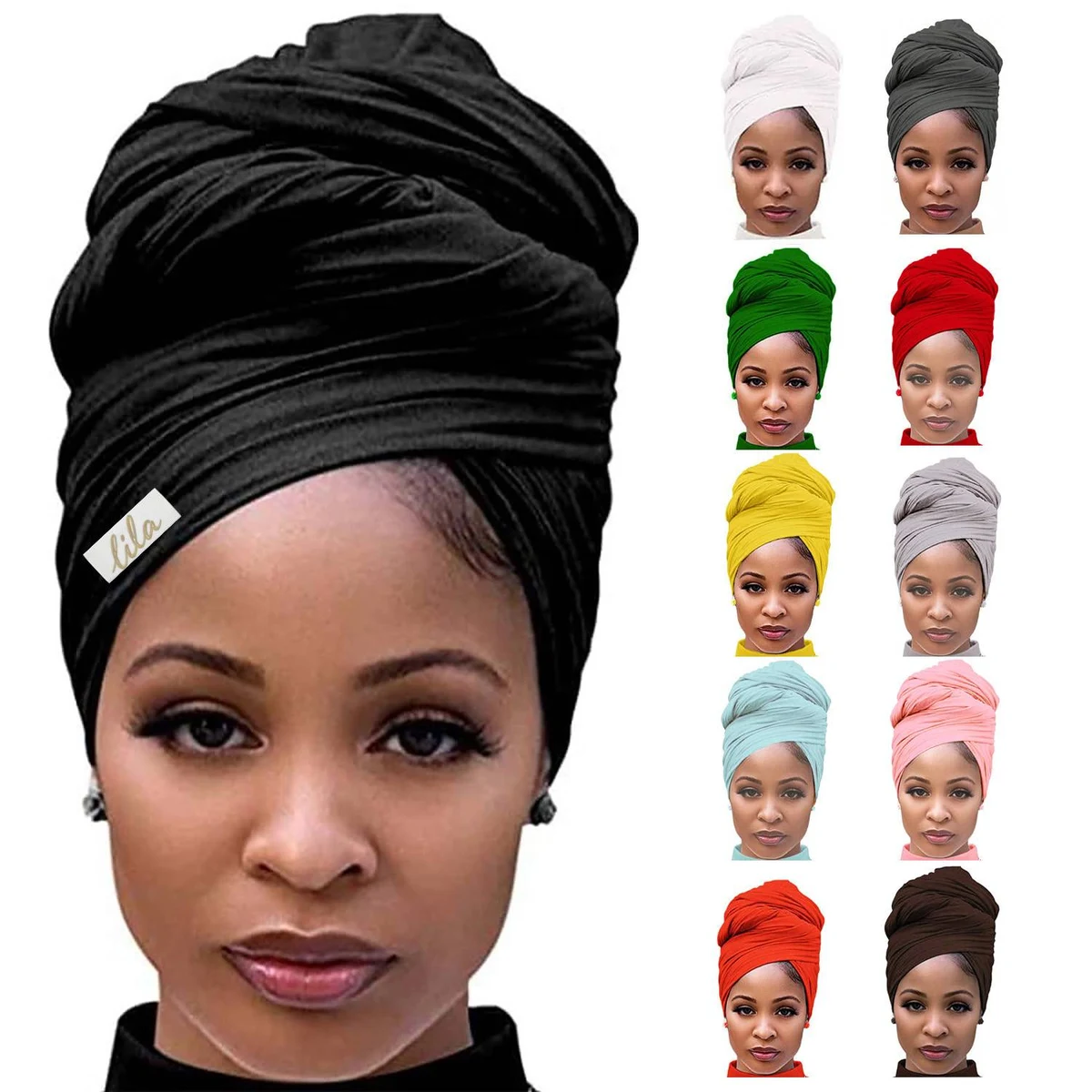 Large Women's Jersey Cotton Scarves 1