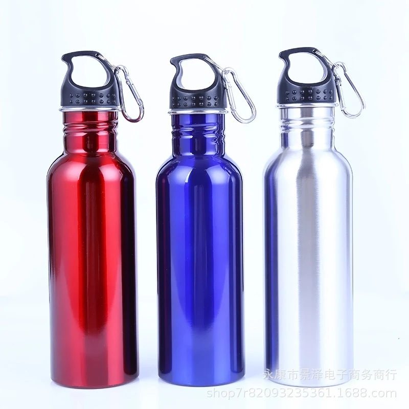 500Ml Stainless Steel Bottle With Carabiner, custom water bottle with logo imprint 1