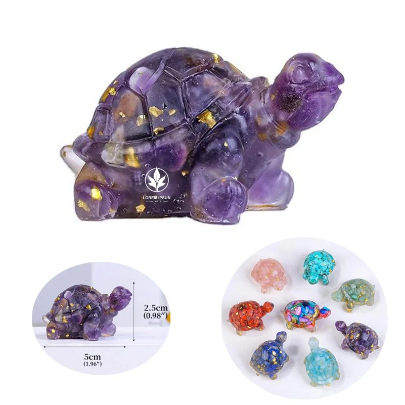 Crystal Carved Craft Sea Turtle Mini Carvings Gemstone Turtle Animal Carving Crystal Ornaments 1