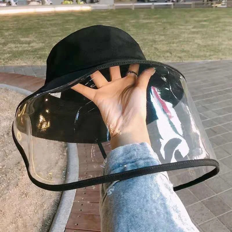 Outdoor Protective Face Shield Hat w 1