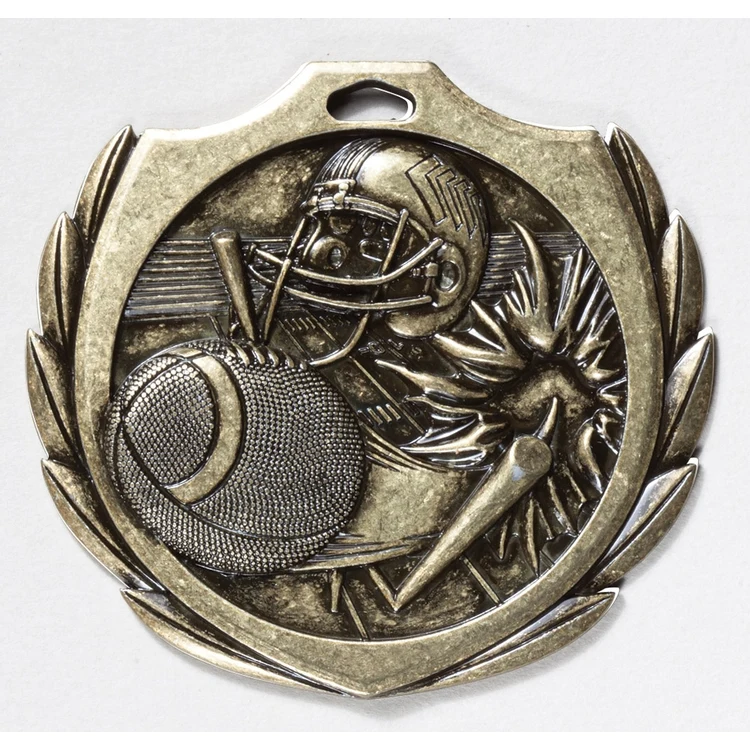 Football Burst Medal 2 1/4" 1