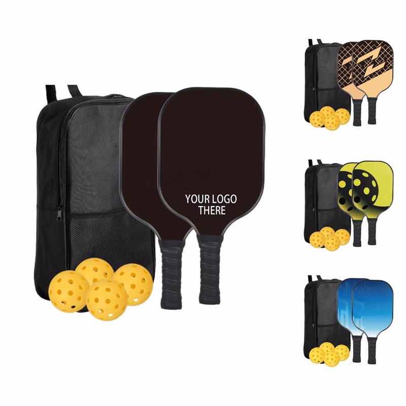 Carbon Fiber Rackets With Customizable Logo Pickleball Set