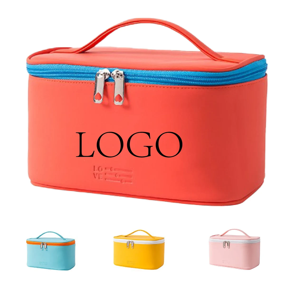 Chic Compact Makeup Bag Travel Daily Use Cosmetic Zippered 1