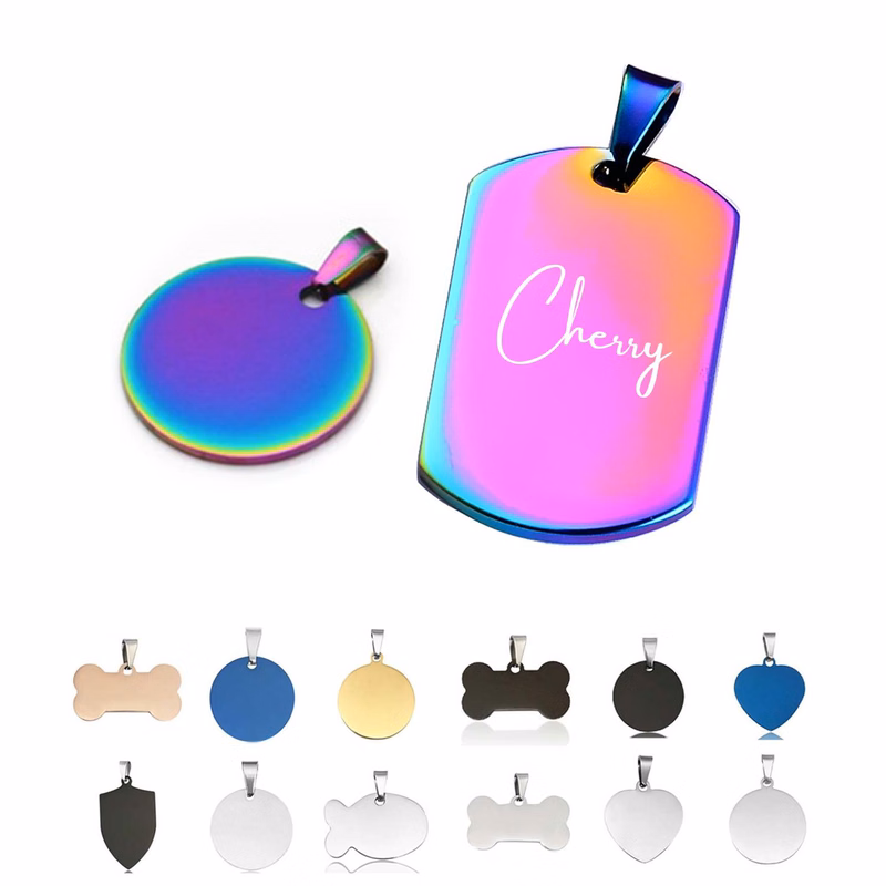 Titanium Steel Pet Pendant Tag
