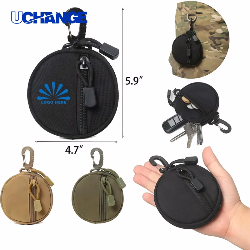 Keychain Pouch with Hook Accessory for Keys
