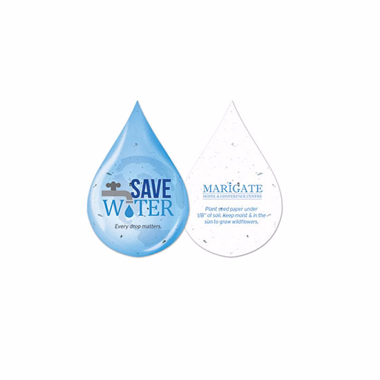 Water Conservation Plantable Droplet Shapes