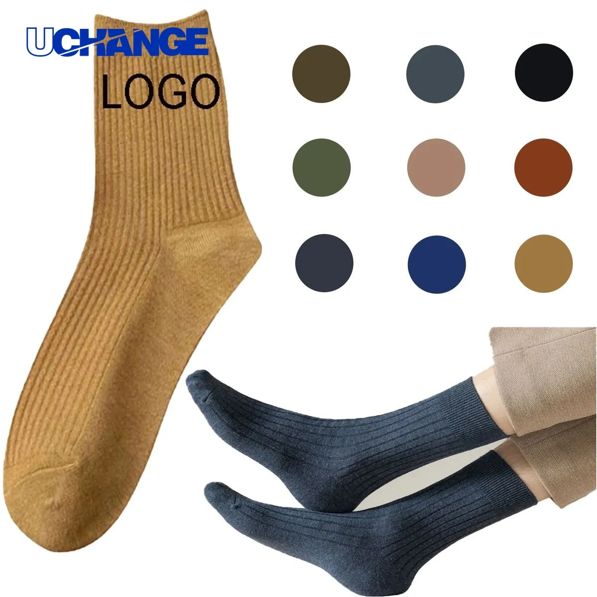 Athletic Compression Knit Socks 1