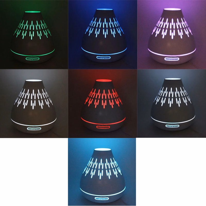 Vase Shape Wood Grain Mini Humidifier