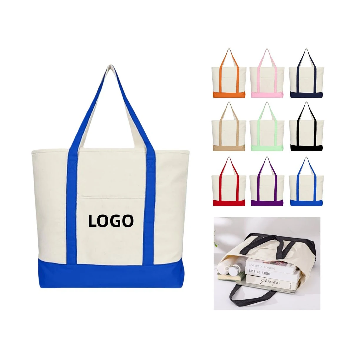 Canvas Bag, custom tote bag with logo imprint 1