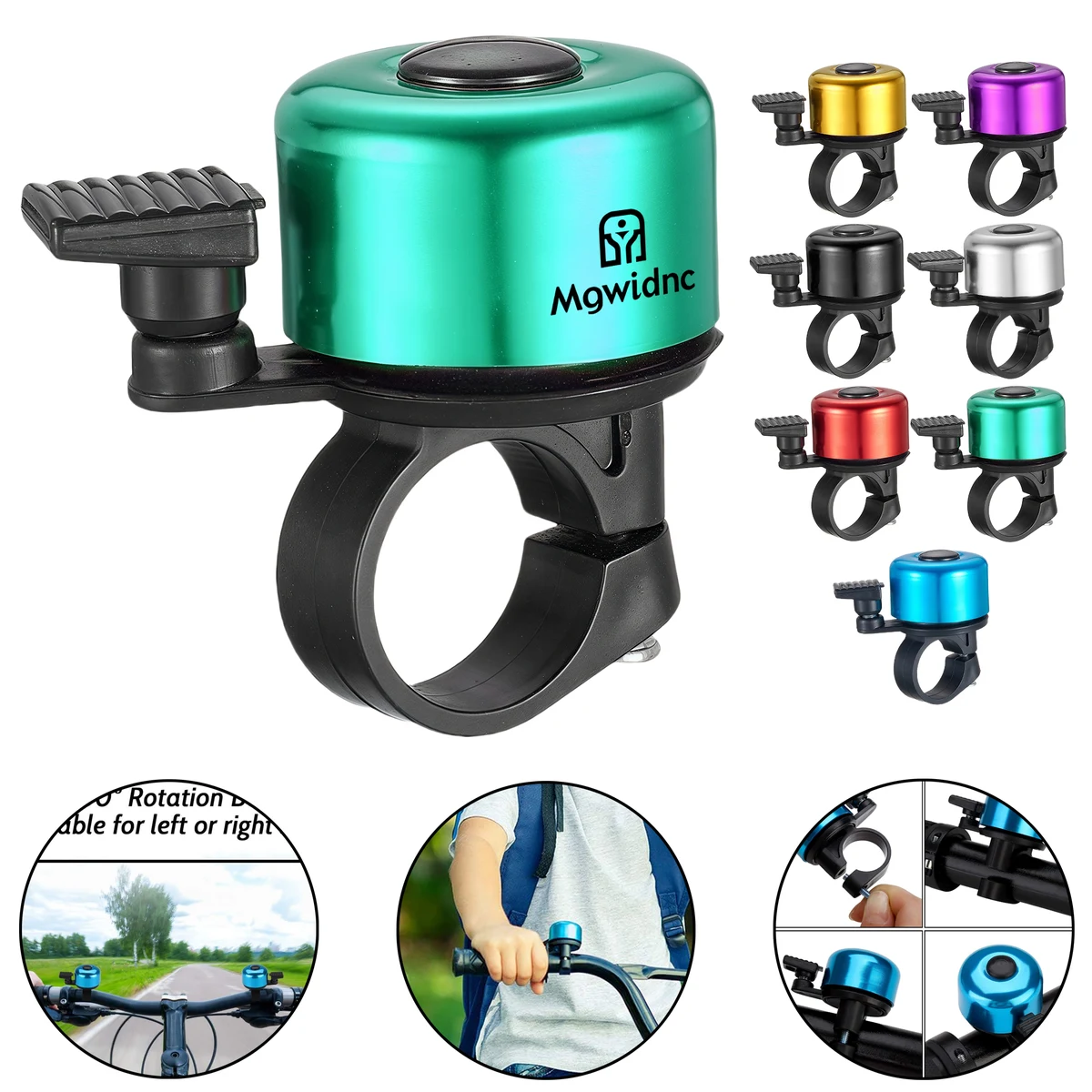 Invisible Bike Bell for Mountain Bikes - Aluminum Alloy Handlebar Ring Bell 1