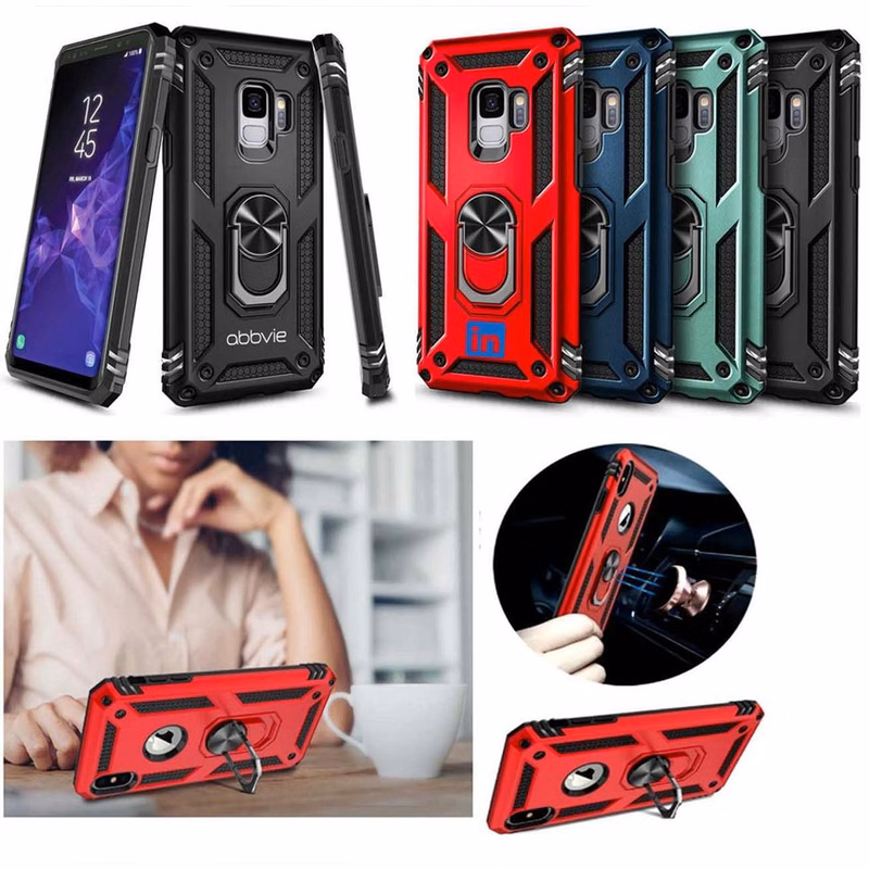 iBank ® iPhone16 Case with Metal Ring Holder Kickstand