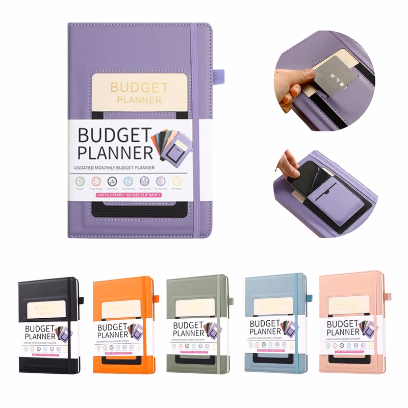 A5 Leather Budget Planner - Expense Tracker Notebook