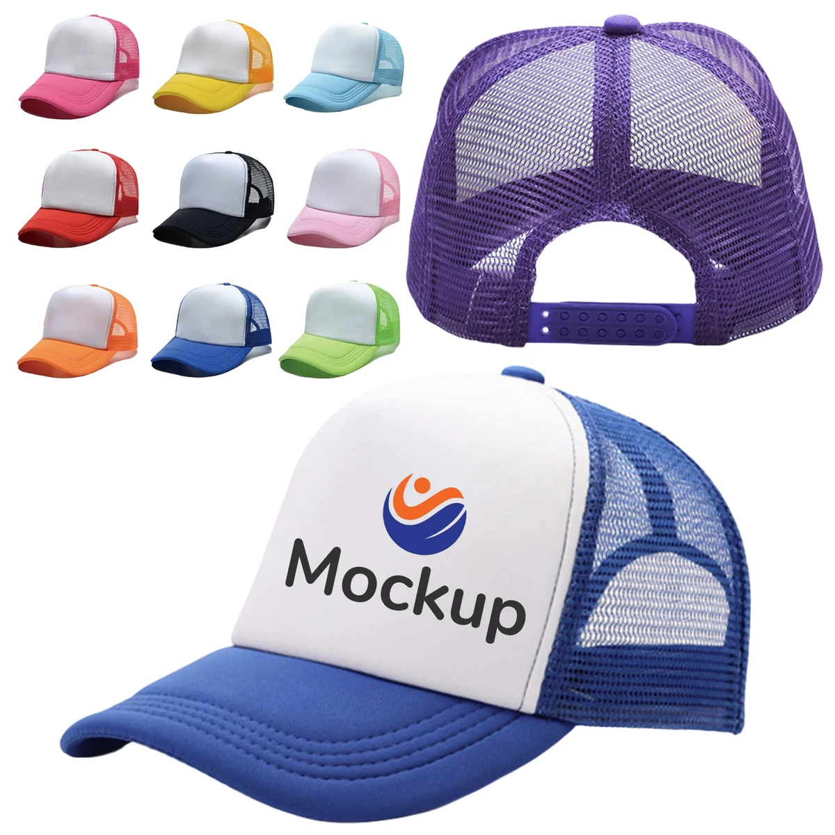 5 Panel Adjustable Mesh Back Baseball Cap 1