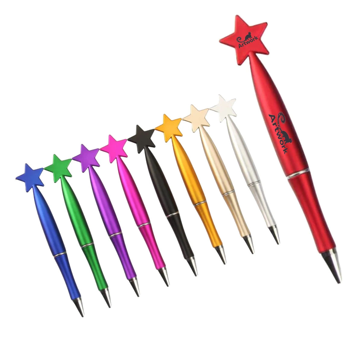 Five Pointed Star Spinning Ballpoint Pen 1