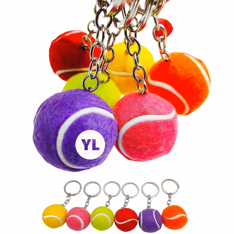 Tennis Ball Keychain
