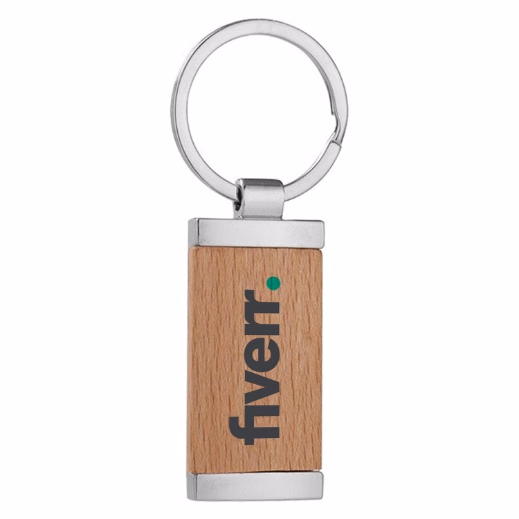 Wood Panel Key Ring