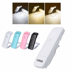 USB Charge Mini Night Light Book Clip Lamp