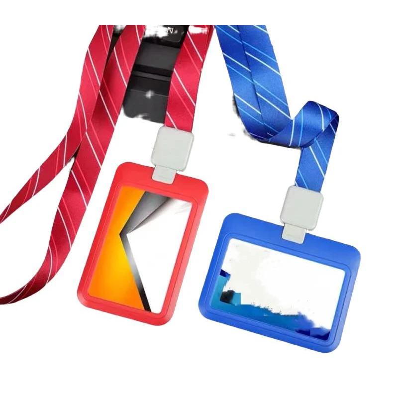 PVC Leather Card Badge Wallet with Lanyard - Style 2 1
