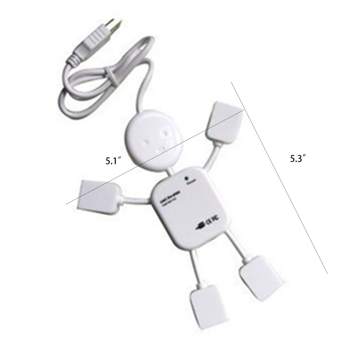 USB Human Shape 4 Port USB Hub 1