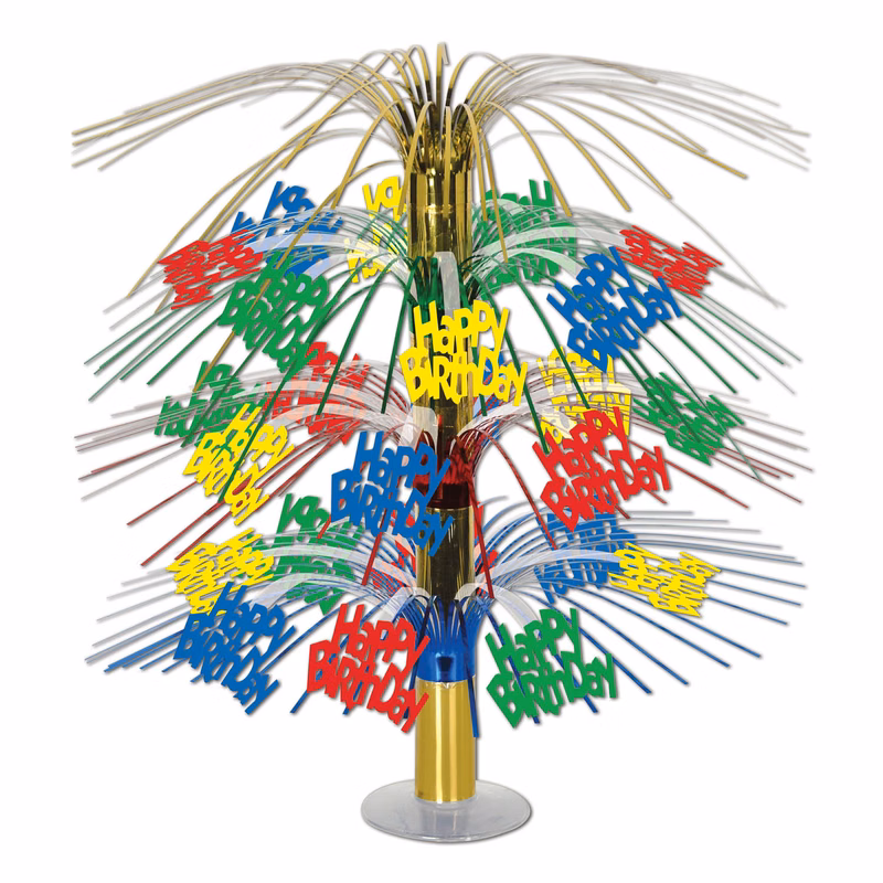 Happy Birthday Cascade Centerpiece