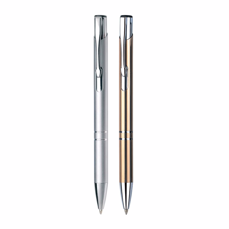 Double Ring Metal Pen, Ballpoint Pen- Close out