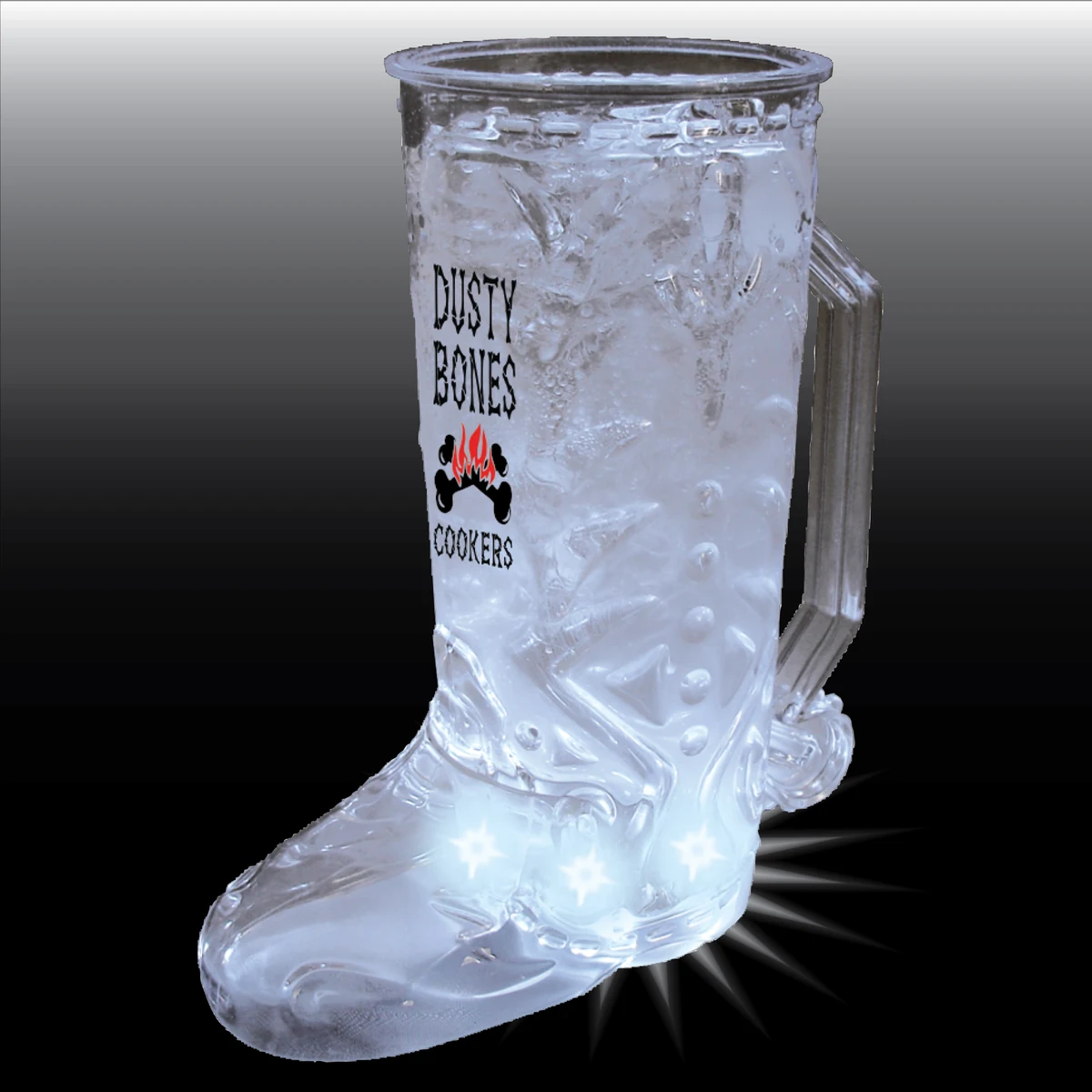 20oz 5-Light Western Themed Plastic Cowboy Boot Mug with Handle 1
