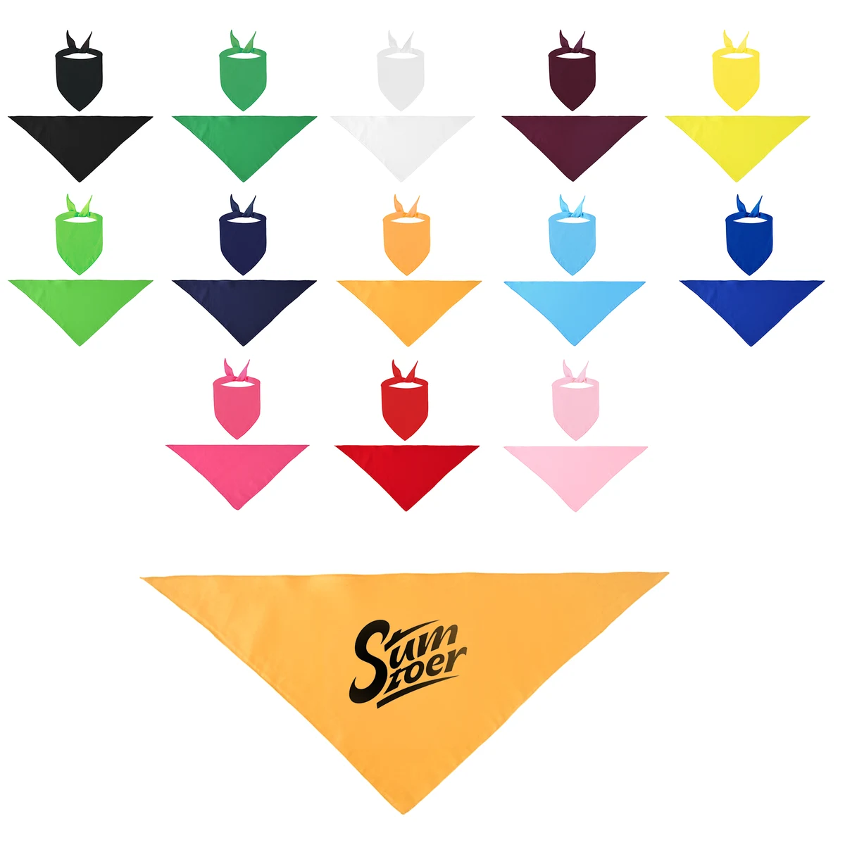 Plain Polyester Pet Bandana MOQ 20 1