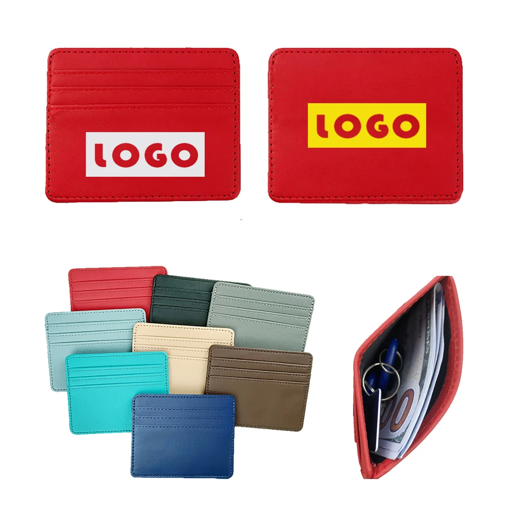 4 Slots Slim PU Card Pouch 1