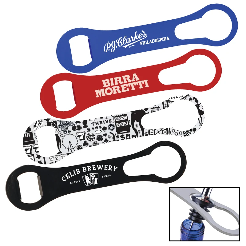 Dog Bone Powder Coated Bottle Opener w/Pour Spout Remover 1