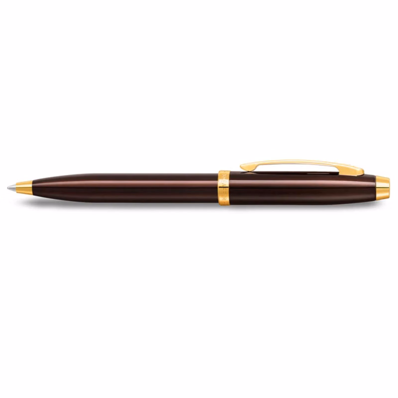 SHEAFFER® 100 9370 Glossy Coffee Brown Executive Ballpoint Pen w/ Gift Box