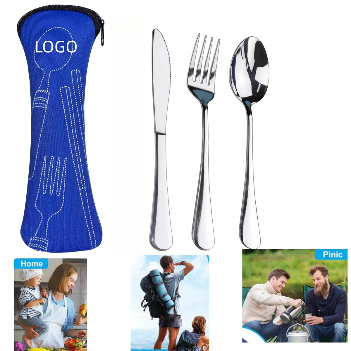Premium Stainless Steel Travel Cutlery Set 1
