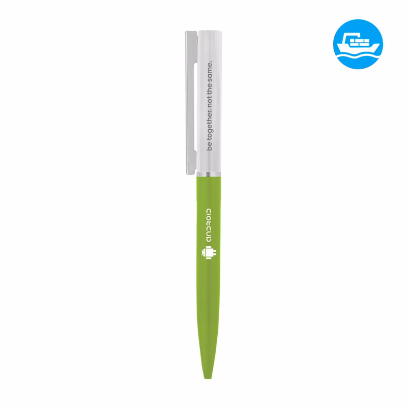 Recycled Stainless Steel and ABS Twist Pen - Ocean