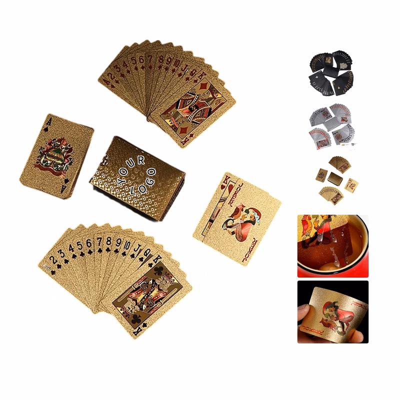 Luxury Gold Table Game Poker Cards