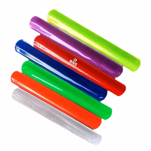 9 " PVC Reflective Slap Bracelet Visibility Safety Bands