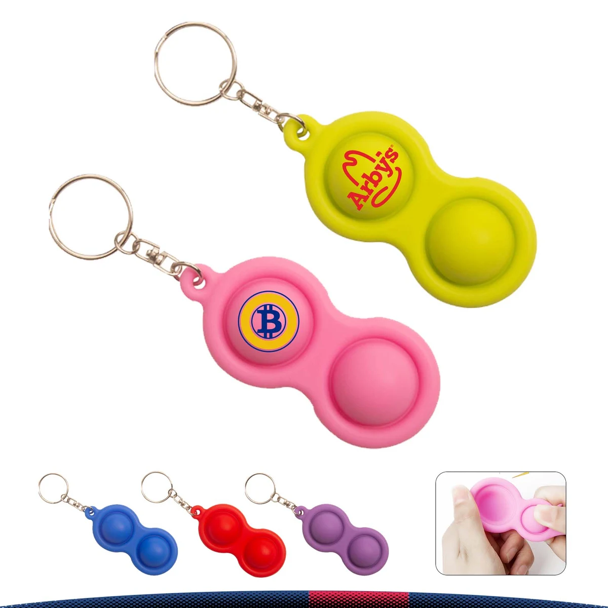 Banci Push Pop Bubble Keychain 1