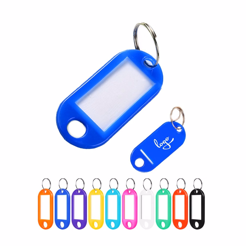 Plastic Key Tags with Split Ring