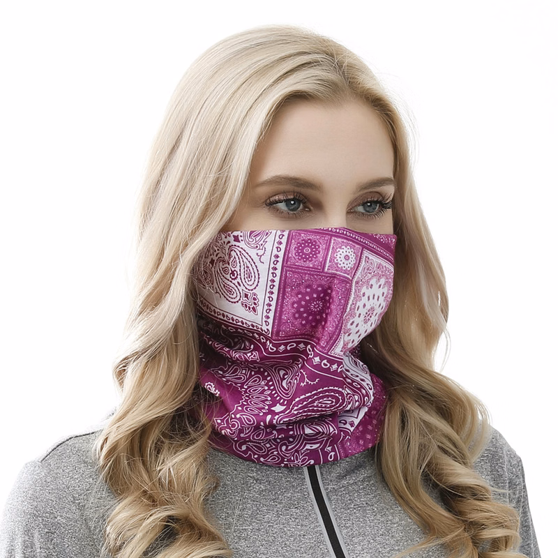 Multifunctional tie-dye bandanas