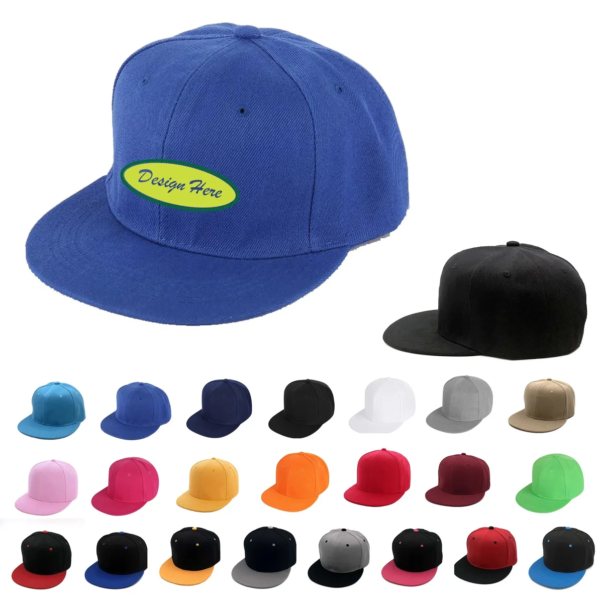 Blank Classic Snapback Hat Hip Hop Cap 1