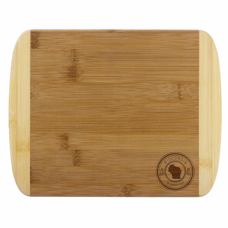 Wisconsin State Stamp 2-Tone 11" Cutting Board