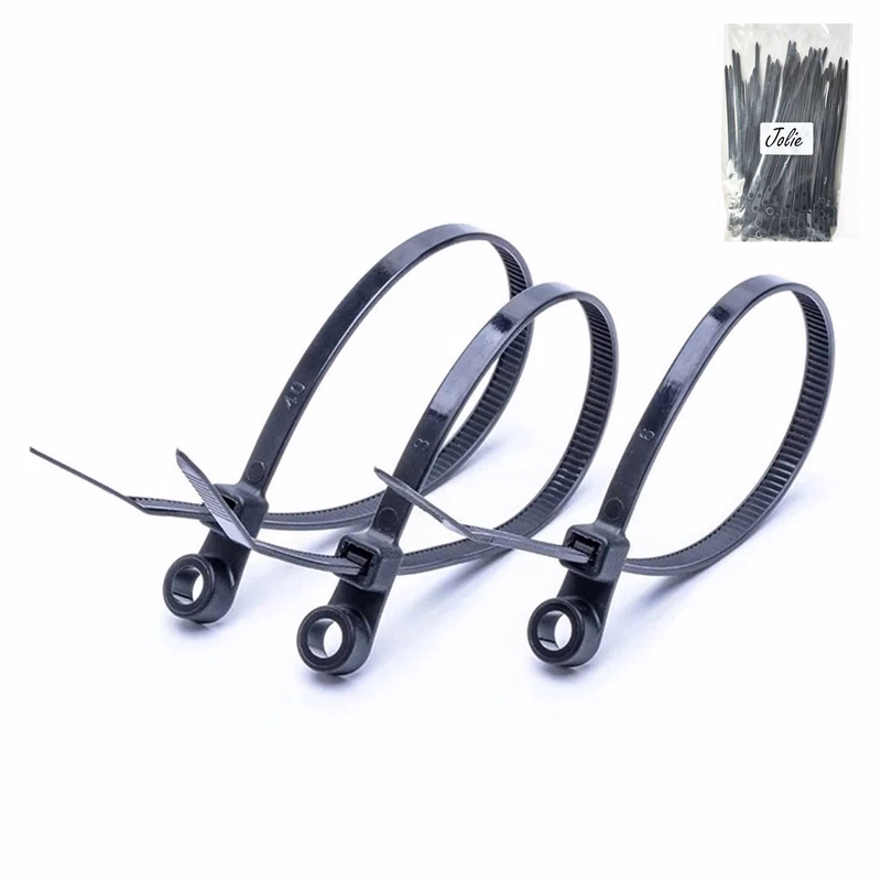 100-Piece 5.9 in Zip Ties with Screw Hole